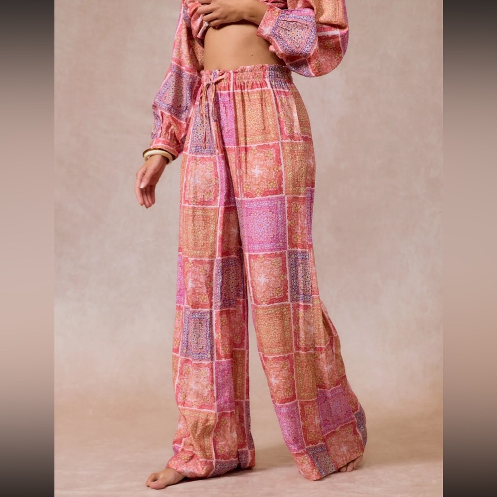 Colorful Patchwork Lounge Pants - Picture 2 of 3
